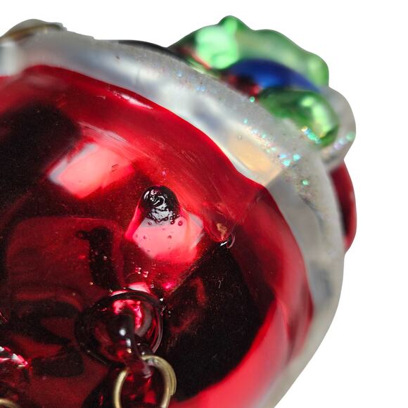 VTG Thomas Pacconi Handblown Glass Santa Claus Ornament With Dangle Legs READ - Picture 7 of 8